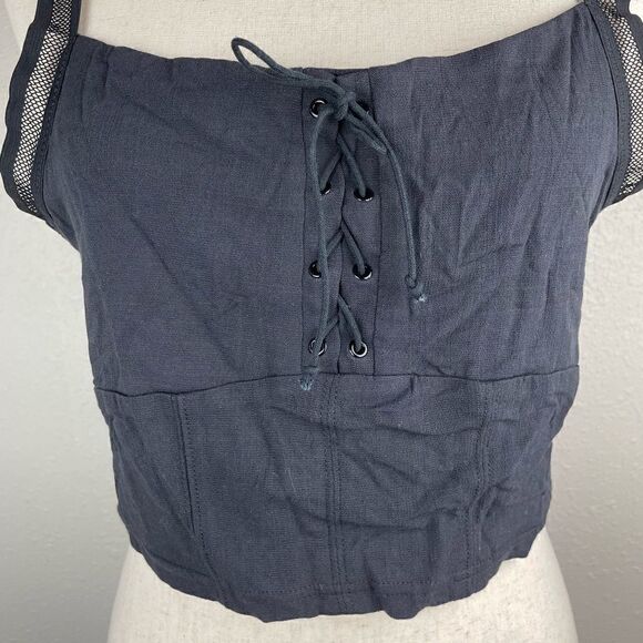 NWT Free People Intimately Lace Up Halter Top Size XL - Picture 2 of 7